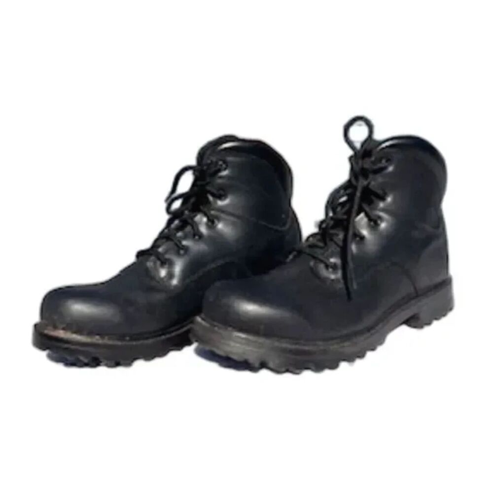 Size: 11 Combat Boots Utility Slip & Oil Resistant Black Lace Up . Brahma . New